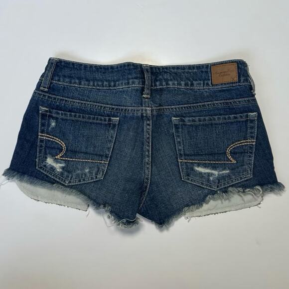Y2K American Eagle Low Rise Denim Shorts - Picture 2 of 5